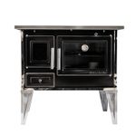 Cocina A Leña 92*62Cm Con Kit Negra Alcazar-1739211301462