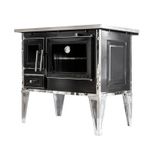 Cocina A Leña 92*62Cm Con Kit Negra Alcazar-1739211319772