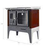 Cocina A Leña Europea S-800 Burdeo + Kit de Instalación Alcazar-1742314441070