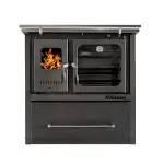 Cocina a Leña Europea M-90 Gris Grafito + Kit de Instalación Alcazar-1742314499676