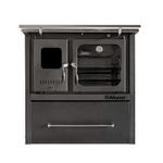 Cocina a Leña Europea M-90 Gris Grafito + Kit de Instalación Alcazar-1742314523410