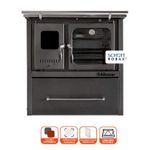 Cocina a Leña Europea M-90 Gris Grafito + Kit de Instalación Alcazar-1742314529029