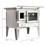 Cocina a Leña Calbuco L90 Blanca + Kit de Instalación Alcazar-1742314047265
