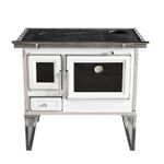 Cocina a Leña Calbuco L90 Blanca + Kit de Instalación Alcazar-1742314050238