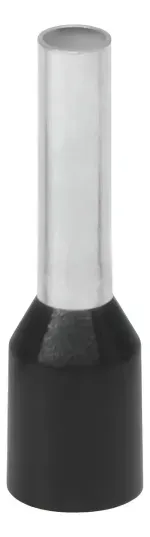 Ferrule Aislado Negro 6.00Mm 10Awg 100 Unidades-1778097668577