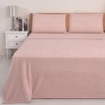 Sabana 2 Plazas Polar Coral Rosada Lisa Chantilly-1778098612084