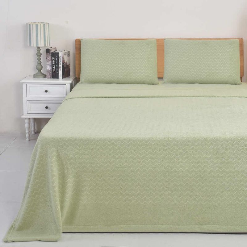 Sabana 2 Plazas Polar Coral Verde Lisa Chantilly-1778098668928