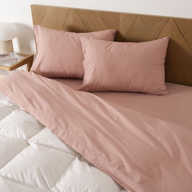 Sabana 2 Plazas 144 Hilos Colores Lisos Coral Mashini-1778100407543