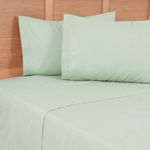 Sabana 2 Plazas 144 Hilos Colores Lisos Verde Mashini-1778100443543