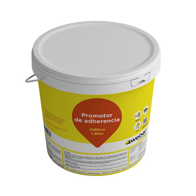 Promotor De Adherencia Aditivo Latex Tineta 18 Litros Weber-1778101185659