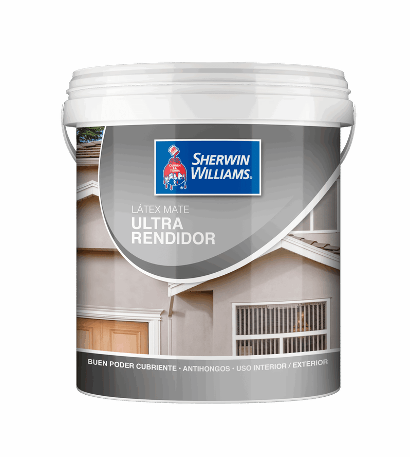 Latex Mate Galon Blanco Base Ultra Rendidor Sherwin Williams-1778595154602
