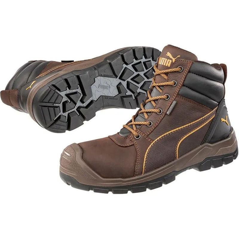 Zapato De Seguridad N40 Tornado Brown Cafe Puma-1778603445389
