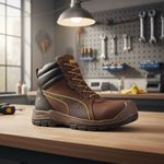 Zapato De Seguridad N40 Tornado Brown Cafe Puma-1778603447332