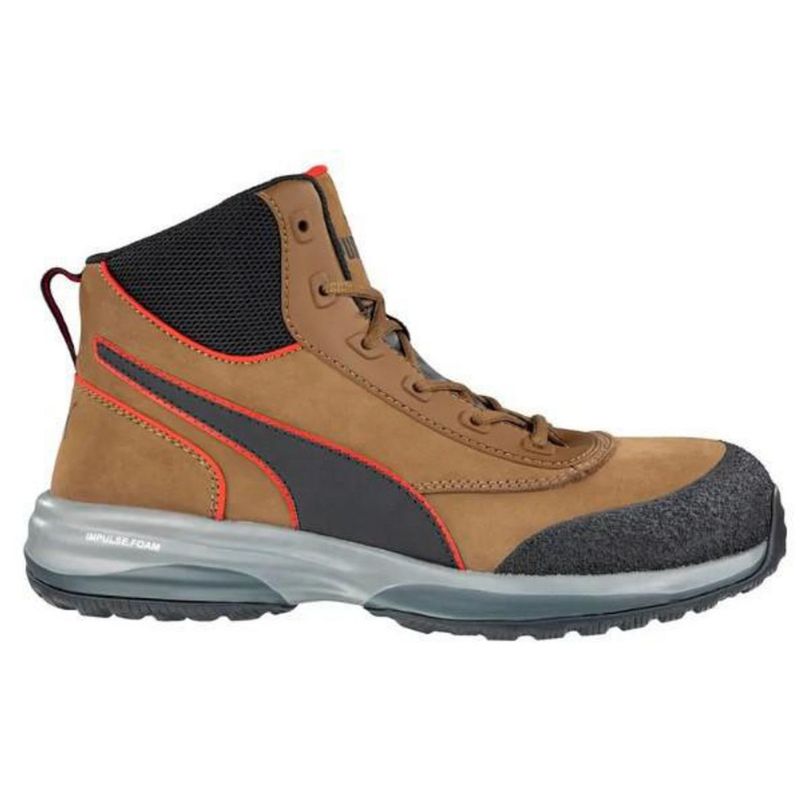 Zapato De Seguridad N41 Rapid Brown Cafe Puma-1778603299169