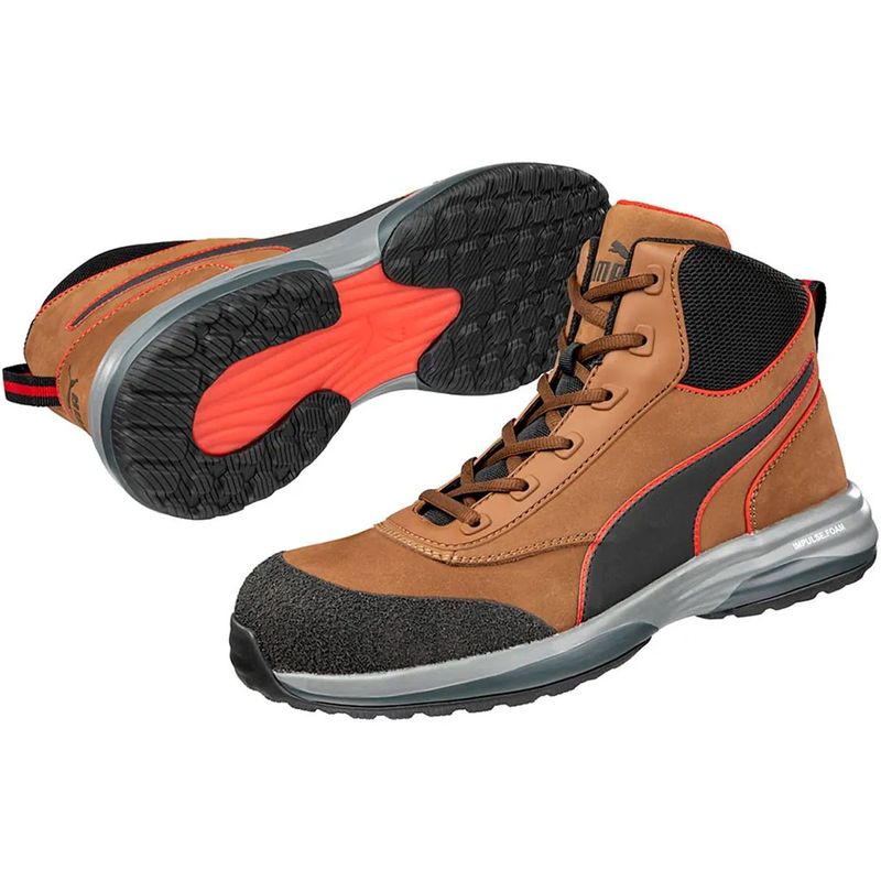 Zapato De Seguridad N41 Rapid Brown Cafe Puma-1778603302025