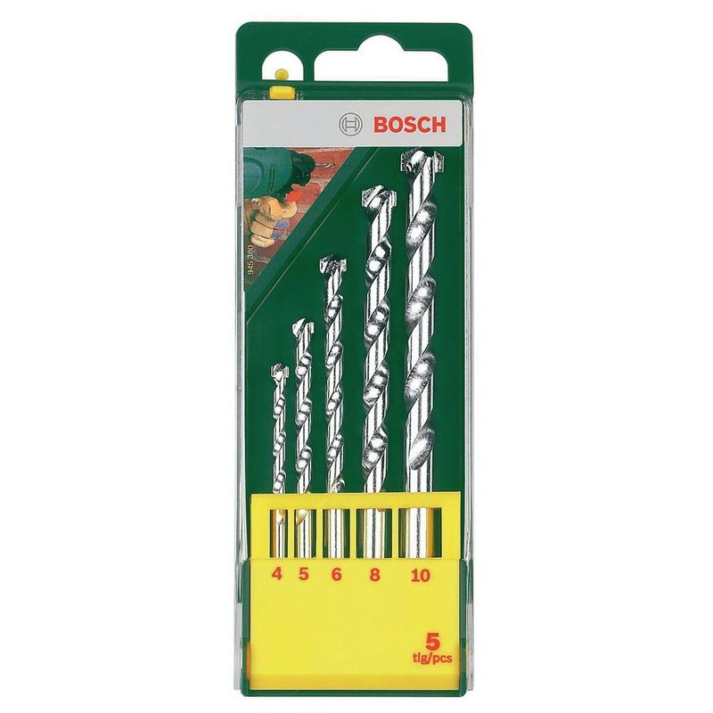 Broca Para Concreto Juego 5 Unidades 4-5-6-8-10Mm Bosch-1779827297132