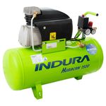 Compresor de aire 2HP 50Lts Huracán 1520 Pro Con Kit Indura-1779888735532