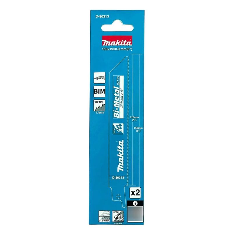 Hoja Sierra Sable 18Tx150Mm Bimetal Makita-1780148775279