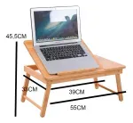 Mesa Plegable Notebook 55X33X26X24Cm Con Cajon Bighouse-1780415152381