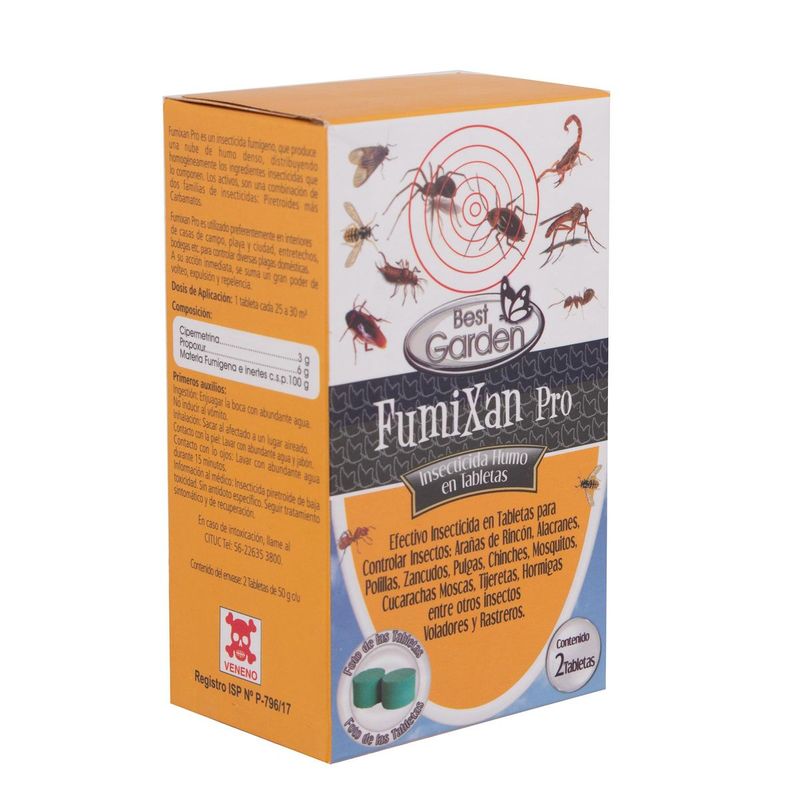 Insecticida Fumixan Pro Pastilla 100 Gr Best Garden-1781040439900