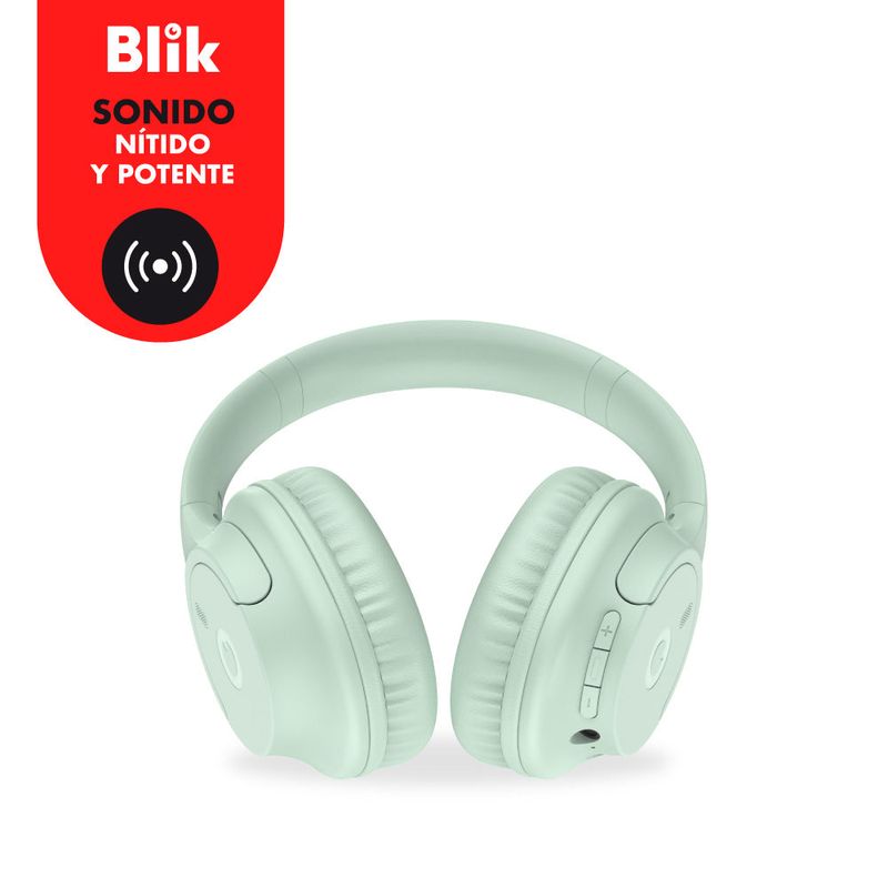Audifono Inalambricos Con Bluetooth Over Ear Soul 250 Verde Blik-1781279246809
