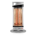 Estufa Electrica Fibra De Carbono Silver 1000W 120K6 Oscilante Kendal-1781279266386