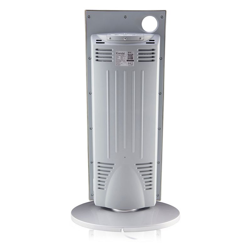 Estufa Electrica Fibra De Carbono Silver 1000W 120K6 Oscilante Kendal-1781279409367