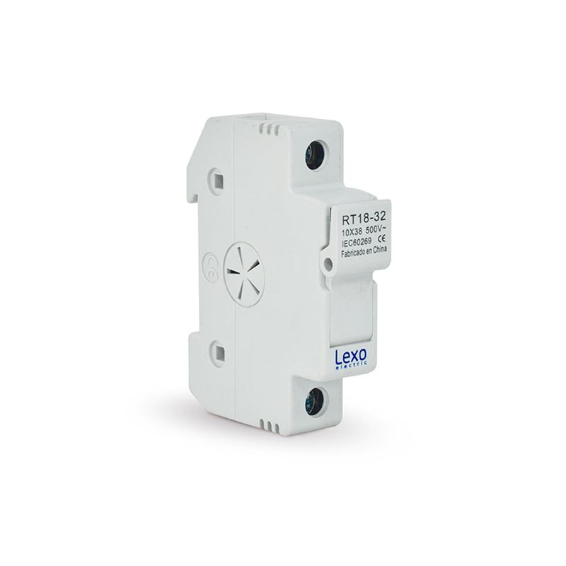 Porta Fusible Rt1832 10X38 1Polo 500V Lexo-1781280428600