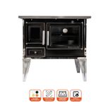 Cocina a Leña Calbuco L70 Negra + Kit de Instalación-1742313965465