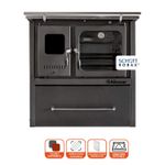 Cocina a Leña Europea M-90 Gris Grafito + Kit de Instalación Alcazar-1742314529029