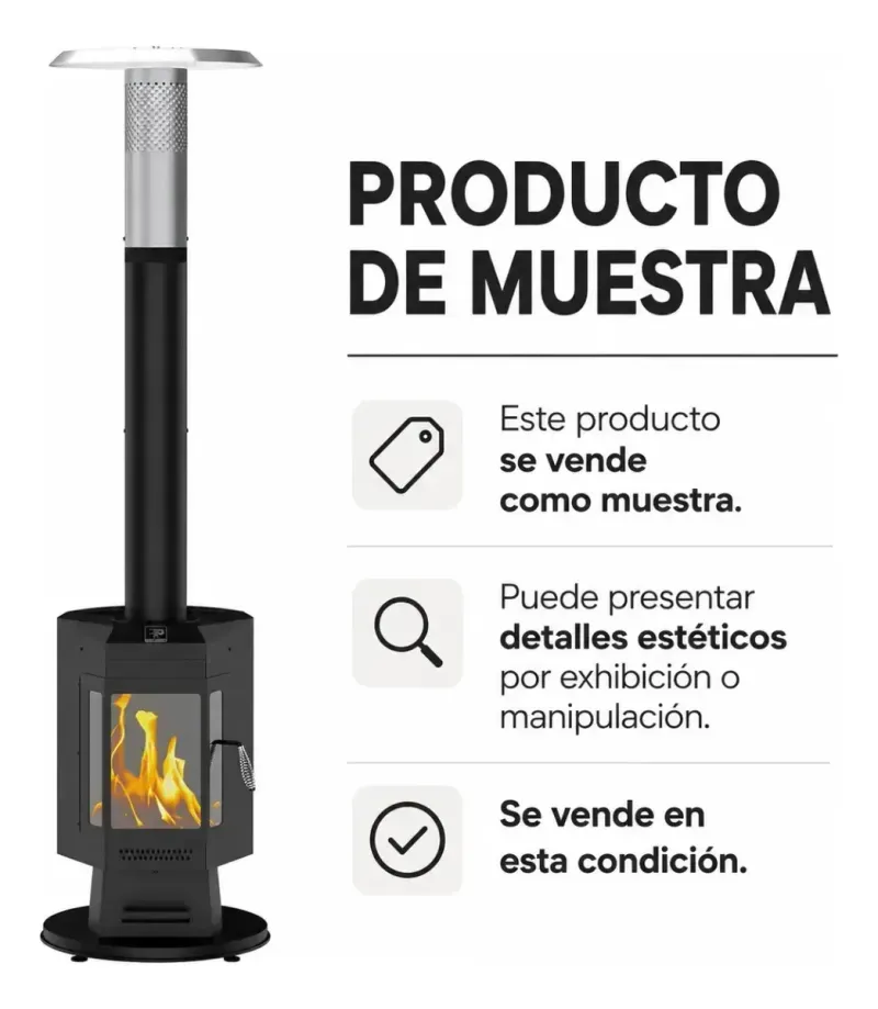 Estufa de Patio a Pellet 57x53x208cm Bighouse-1781648360013
