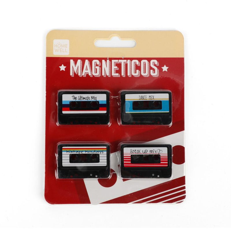Iman Para Refrigerador Magnetico Cassette 4 Unidades Homewell-1782157989234