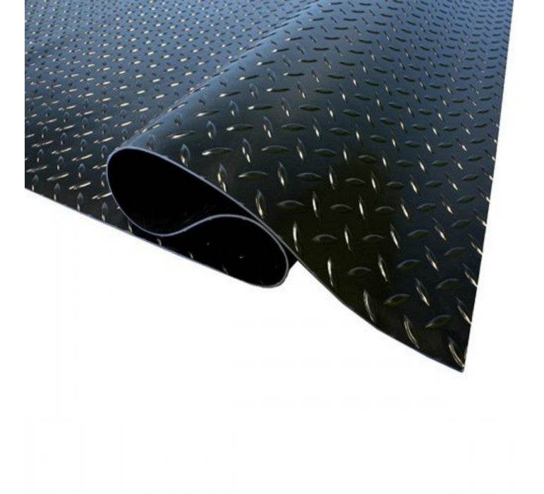 Piso Goma Antideslizante Diamantado 3Mmx1Mt Negro Ebt-1782166257318