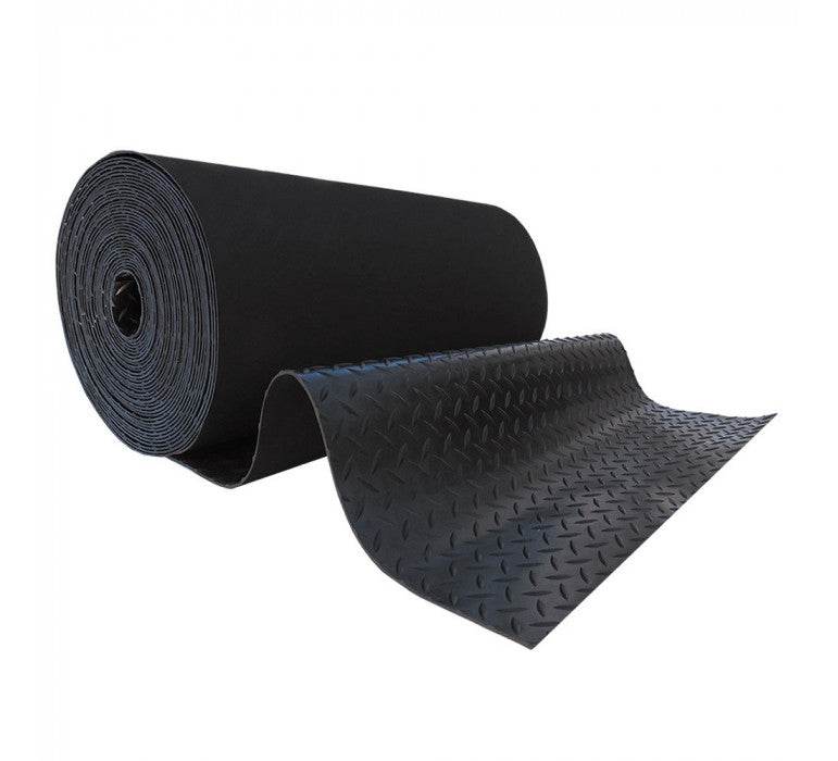 Piso Goma Antideslizante Diamantado 3Mmx1Mt Negro Ebt-1782166286431