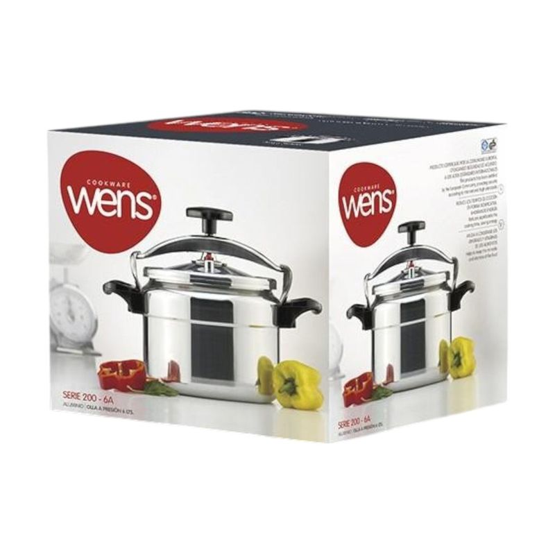 Olla A Presion 6 Litro Aluminio Serie 200 Wens-1782166772774