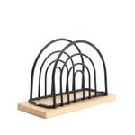 Servilletero Negro 13X5X9.2Cm Metal Arcos Homewell-1782222667211