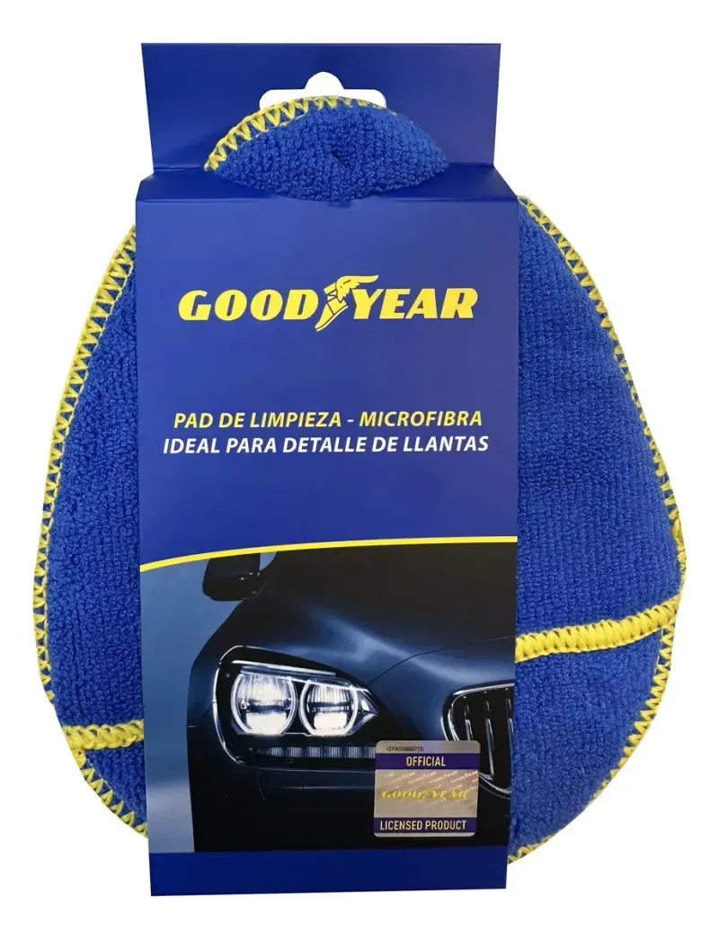 Esponja Microfibra Doble Limpia Llantas Y Neumaticos 20X17Cm Goodyer-1782846787506