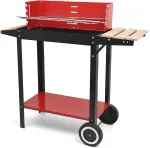 Parrilla De Asado Con Rueda Y Repisa 85X28X80Cm Bighouse-1783005568836