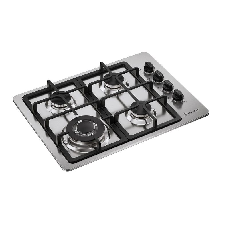 Encimera A Gas 4 Platos Triple Llama Y Parrillas Hierro Fundido Km4Tx Mademsa-1783012498372