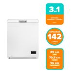 Conservador Horizontal 142 Litros Inverter M150Di Mademsa-1783012702152