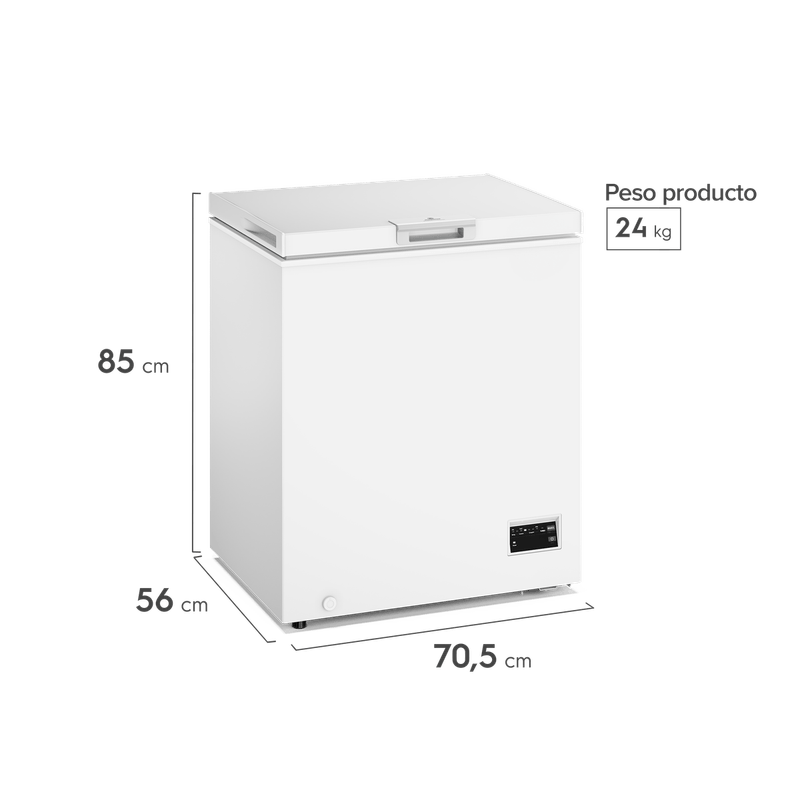 Conservador Horizontal 142 Litros Inverter M150Di Mademsa-1783012704356