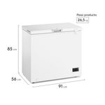 Conservador Horizontal 198 Litros Inverter M200Di Mademsa-1783012771952