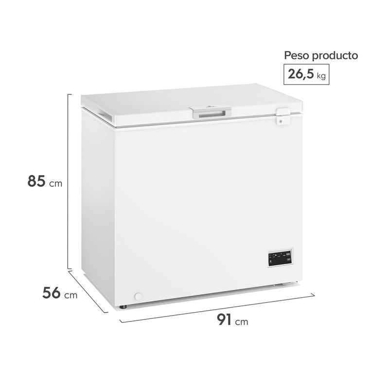 Conservador Horizontal 198 Litros Inverter M200Di Mademsa-1783012771952