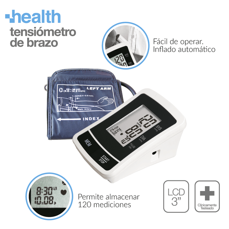 Tensiometro Digital De Brazo Bp1209 Gama-1783021711879