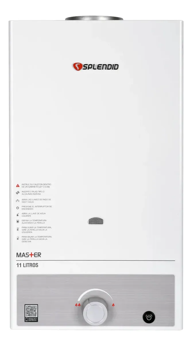 Calefon 11Lt Ionizado Master Splendid-1783536127566