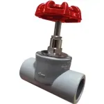 Llave De Paso Fusión M-Met 20 Aluminio Rojo Vinilit-1785186635721