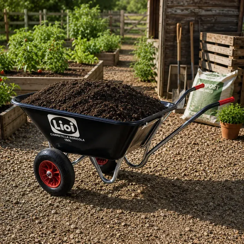 Carretilla Agrícola 160 Litros Doble Rueda Lioi-1785191050963