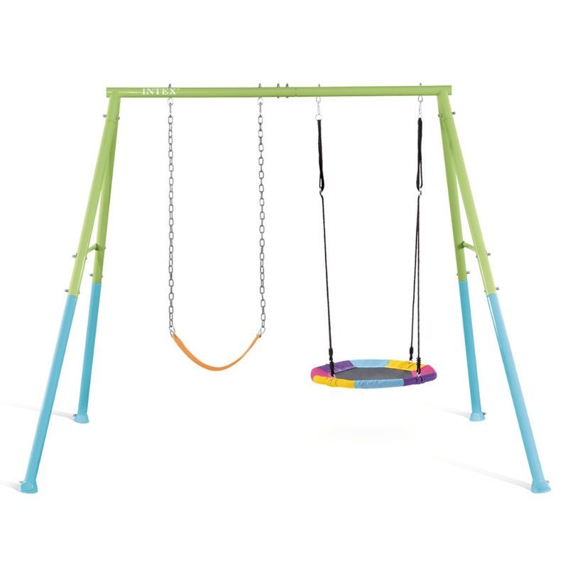 Columpio Nido Y Columpio Flexible Jardin Intex-1785800860966