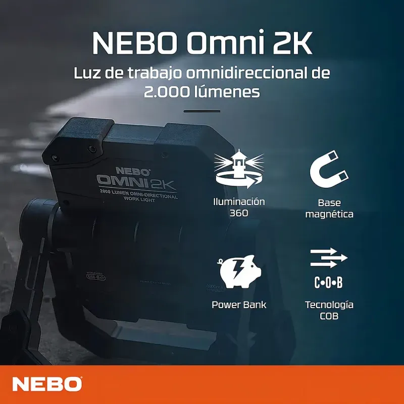 Linterna Omni 2000 Lumenes Recargable Nebo-1786030183878