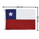 Bandera de Chile 200x300cm Estrella Bordada Doral-1786468179003